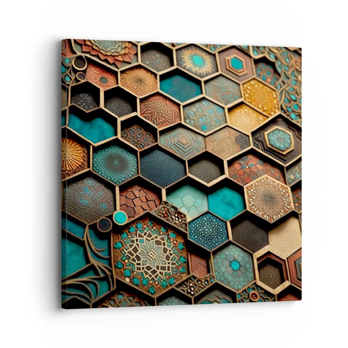 Obraz na plátně - Arabské ornamenty – variace - 30x30 cm