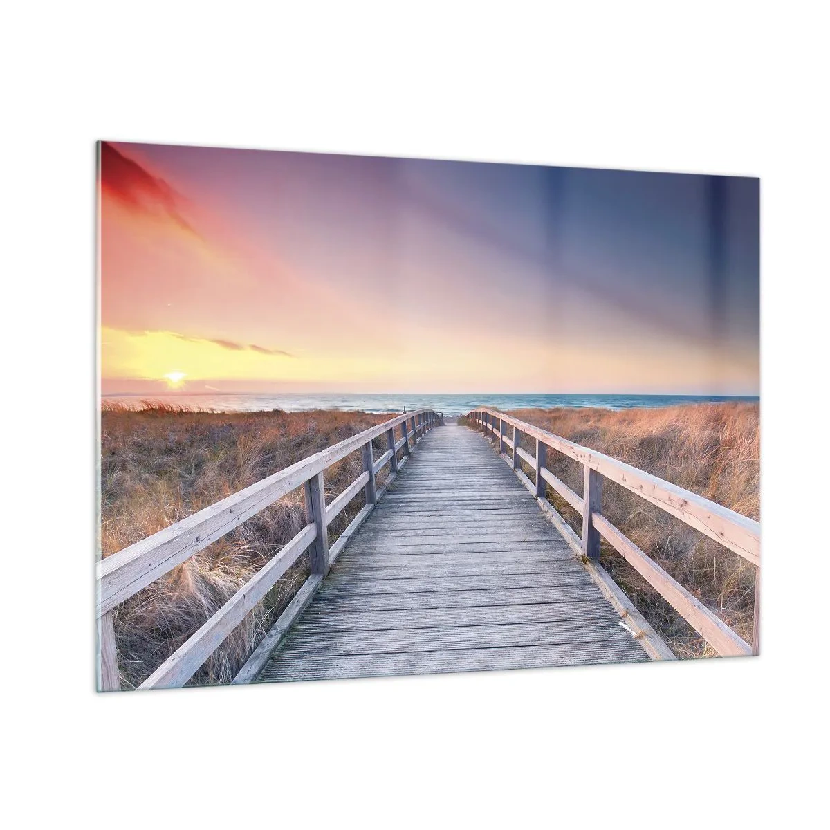 Obraz na skle - Baltská večerní polární záře - 100x70 cm