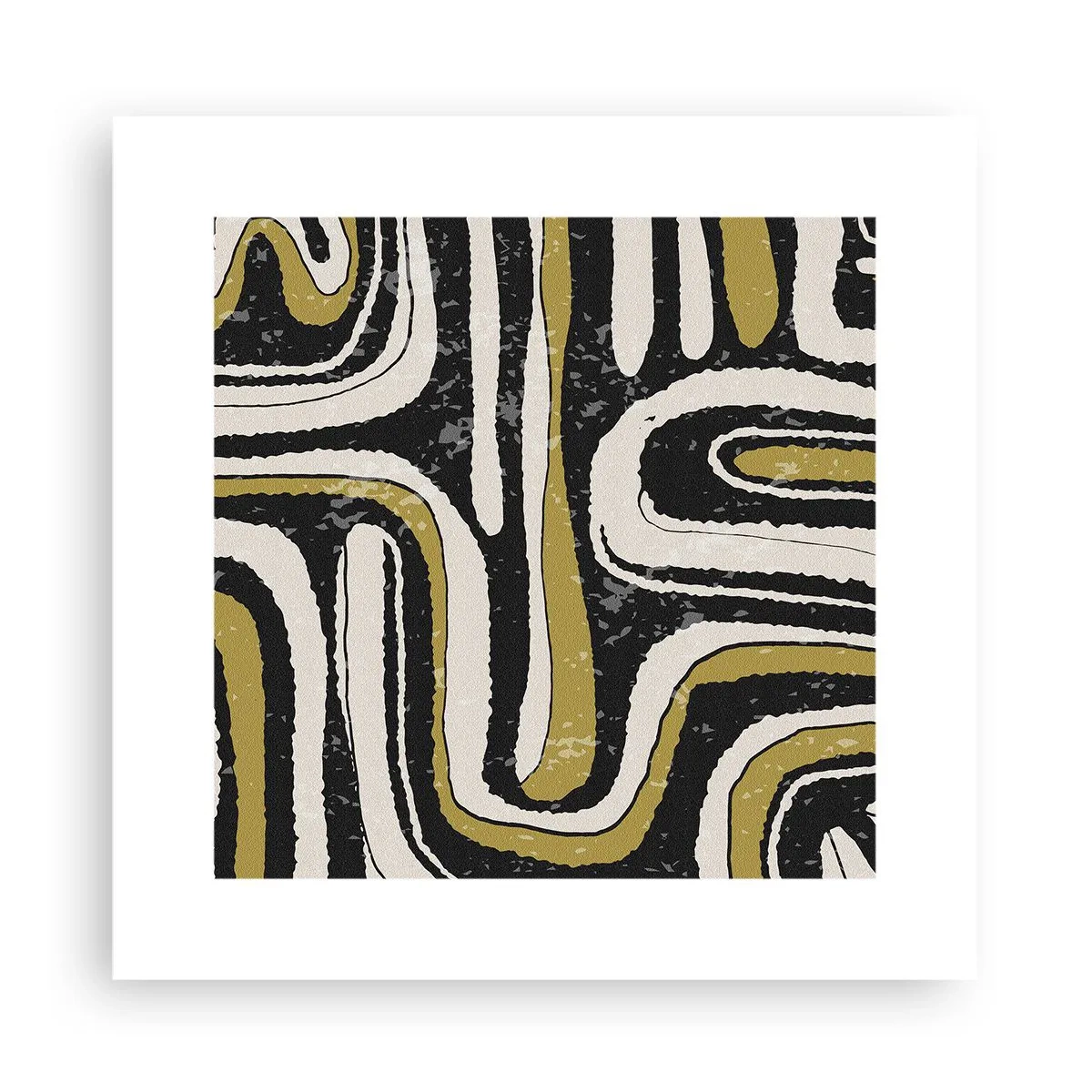 Plakát - Kompozice: trakty a uličky - 30x30 cm