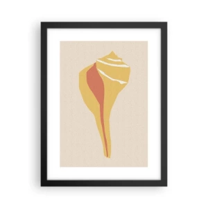 Plakát v černém rámu - Organická abstrakce – růst - 30x40 cm