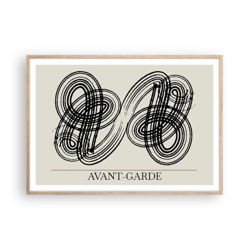 Plakát v rámu světlý dub - Vyšlo to spontánně - 100x70 cm