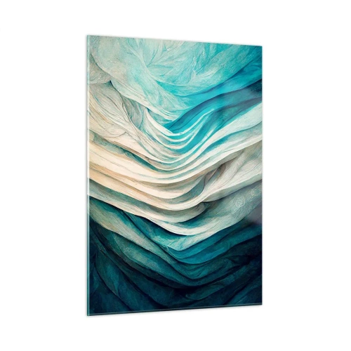 Obraz na skle - Modrá neukojitelnost - 50x70 cm