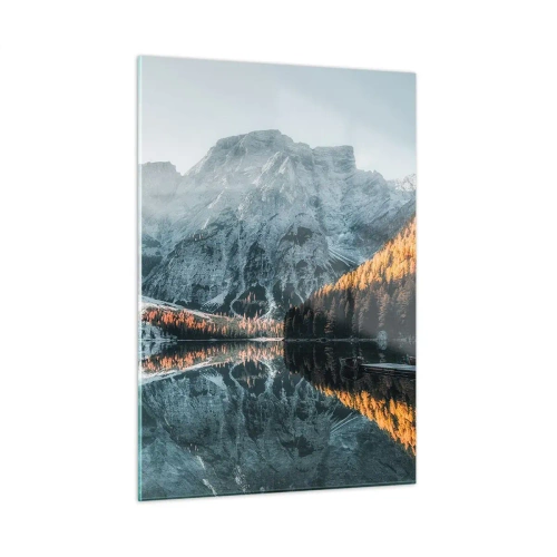 Obraz na skle - Zrcadlová krajina - 50x70 cm