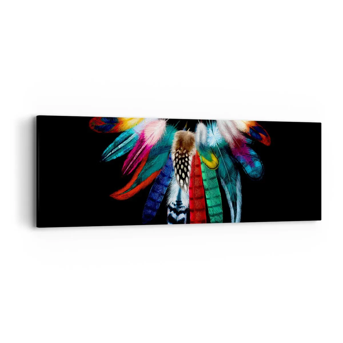 Obraz na plátně - Indiánský náhrdelník - 90x30 cm