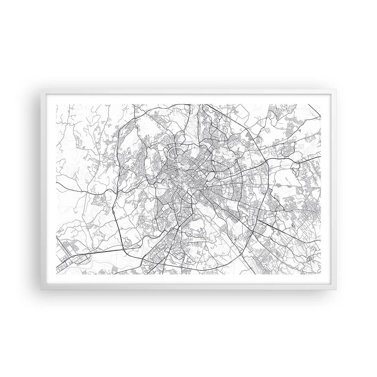 Plakát v bílém rámu - Římský kruh - 91x61 cm