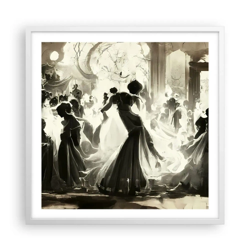 Plakát v bílém rámu - Velká maškaráda - 60x60 cm