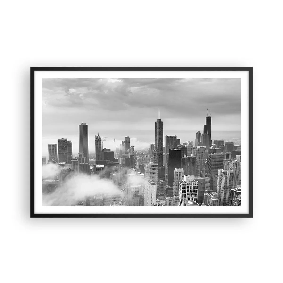 Plakát v černém rámu - Americká krajina - 91x61 cm