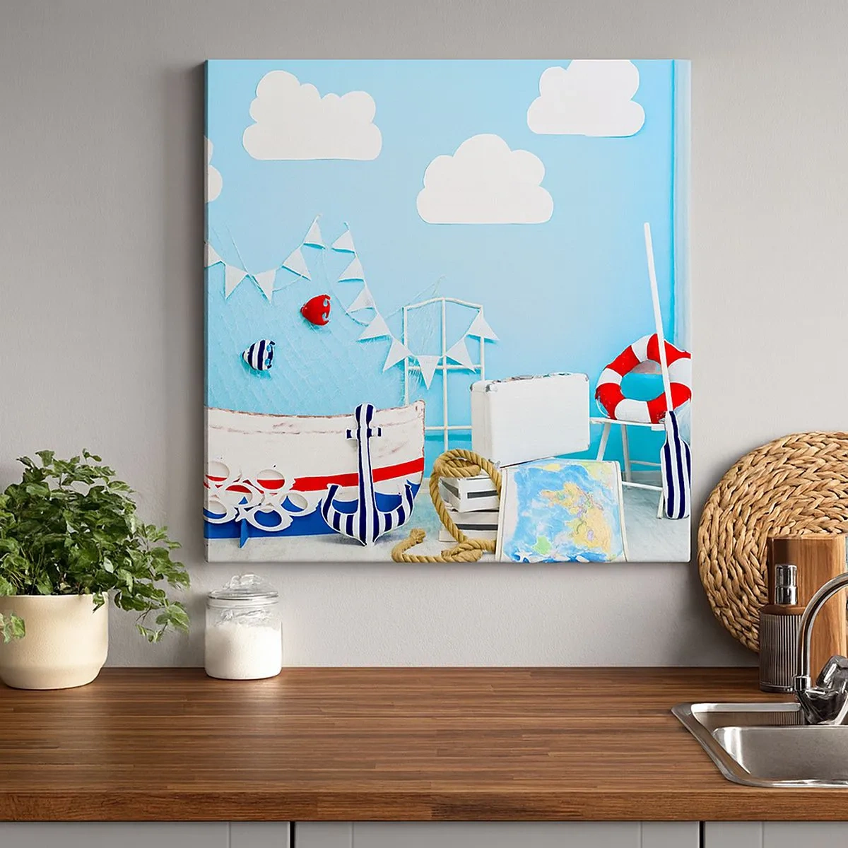 Obraz na plátně - Dětský stesk za dobrodružstvím - 30x30 cm