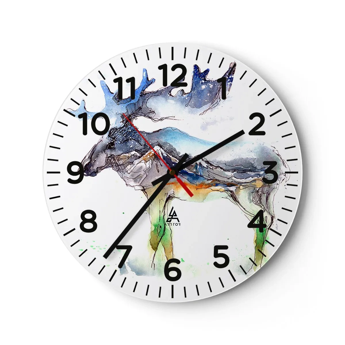 Nástěnné hodiny - Hrdina zimního příběhu - 40x40 cm