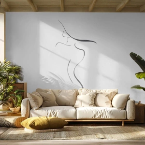Fototapeta Samolepicí Deluxe Sticker - Nepolapitelná jako vlna - Abstrakce, ženské tělo, žena V Klobouku - 100x70 cm