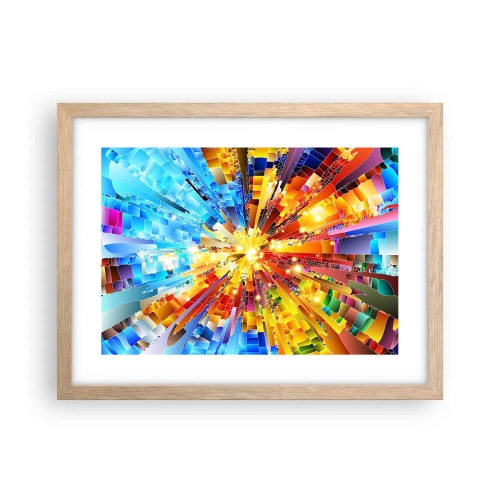 Plakát v rámu světlý dub - In medias res - 40x30 cm