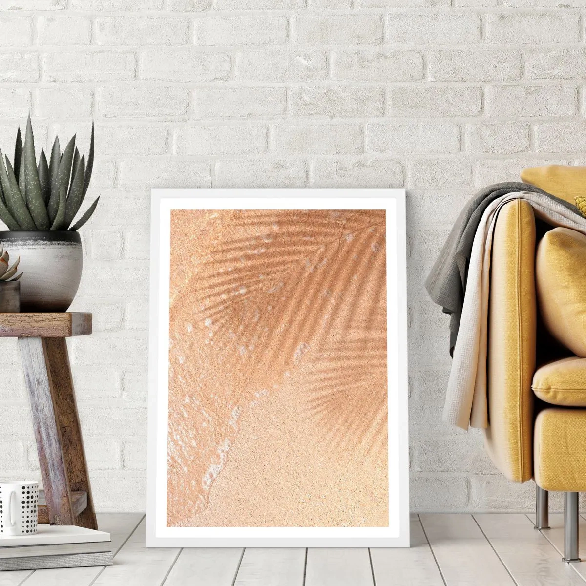 Plakát v bílém rámu - Stín horkého léta - 70x100 cm