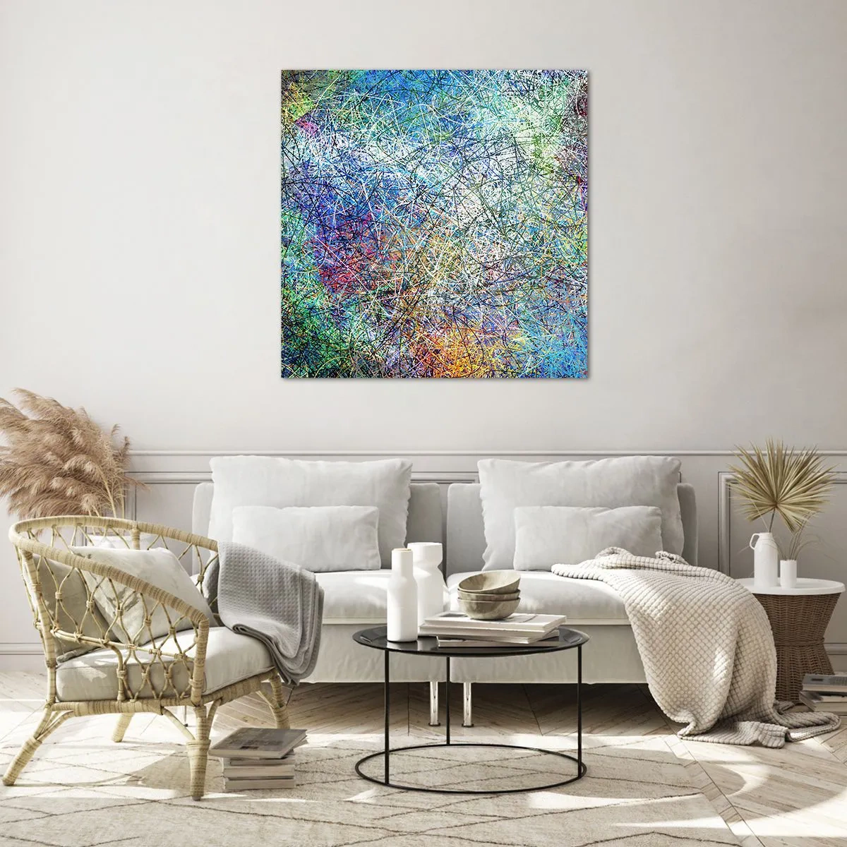 Obraz na skle - To není tak jednoduché - 70x70 cm