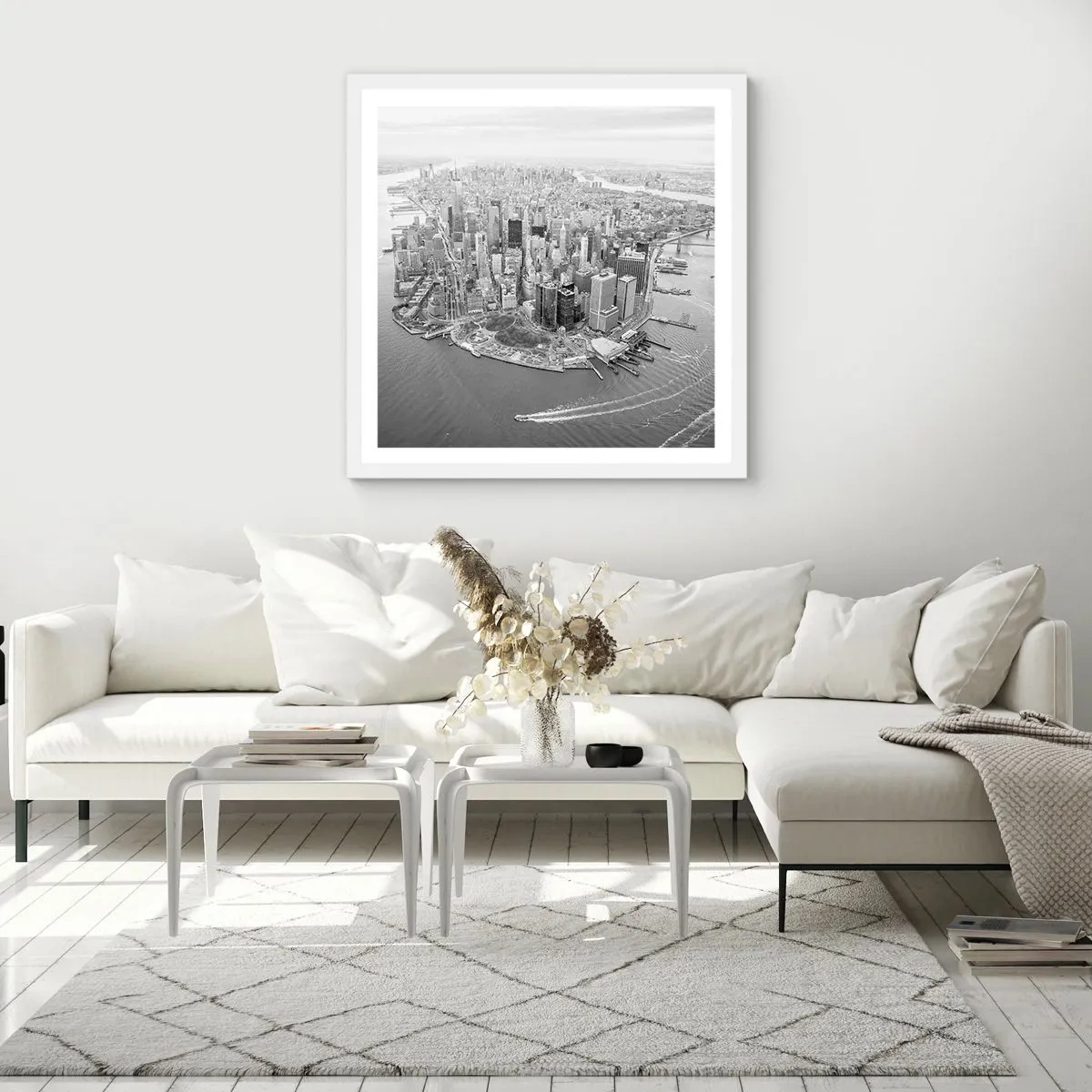 Plakát v bílém rámu - Jak nemilovat? - 30x30 cm