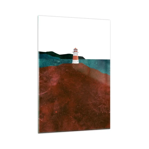 Obraz na skle - Hledící na moře - 80x120 cm