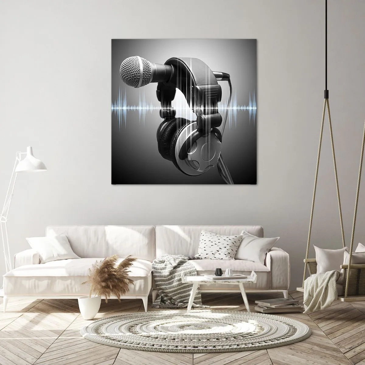 Obraz na plátně - Ještě je slyšet zpěv - 60x60 cm