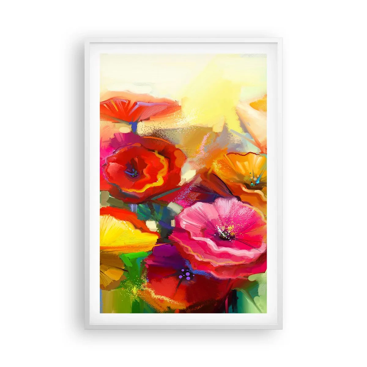 Plakát v bílém rámu - Nejenom červené - 61x91 cm