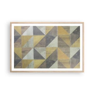 Plakát v rámu světlý dub - V úhlu trojúhelníku - 91x61 cm