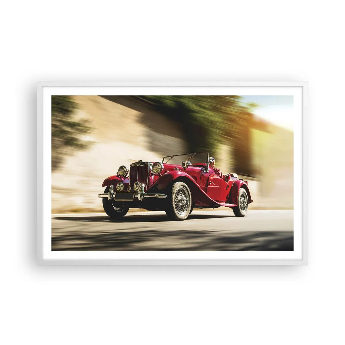 Plakát v bílém rámu - Krásnější než Níké Samothrácká - 91x61 cm