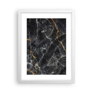 Plakát v bílém rámu - Vnitřní život kamene - 30x40 cm