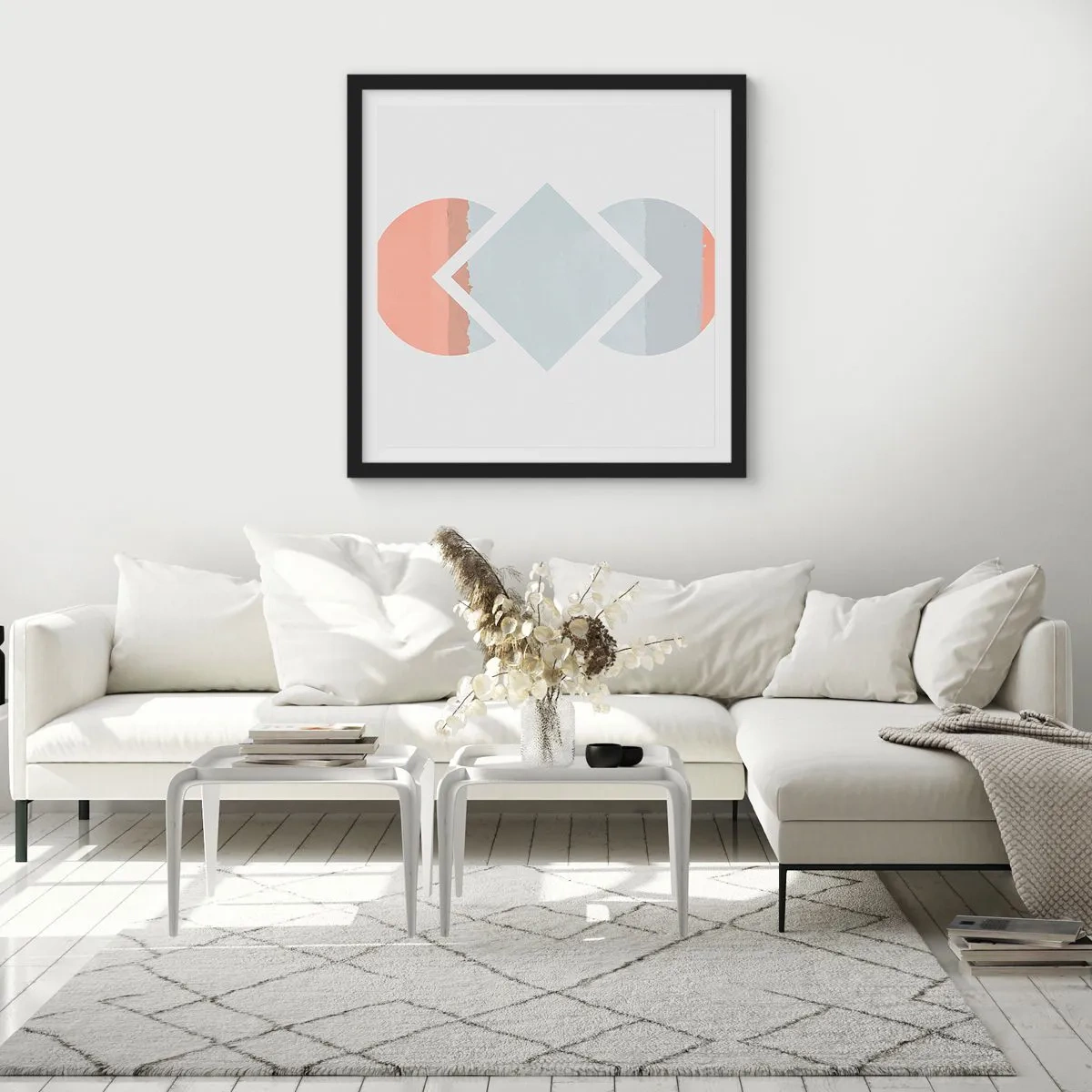 Plakát v černém rámu - Situace je jasná - 50x50 cm