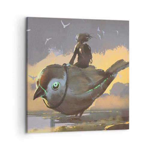 Obraz na plátně - Zastávka na fantastické cestě - 50x50 cm