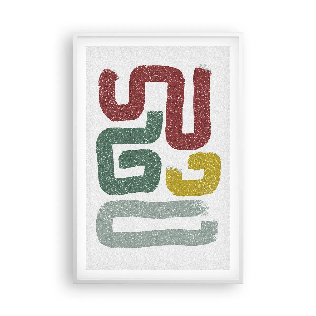 Plakát v bílém rámu - V neznámém jazyce - 61x91 cm