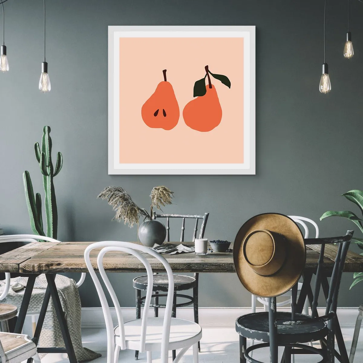 Plakát v bílém rámu - Čirá sladkost - 60x60 cm