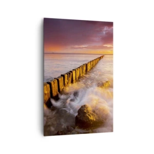 Obraz na plátně - Jemnost vln - 80x120 cm