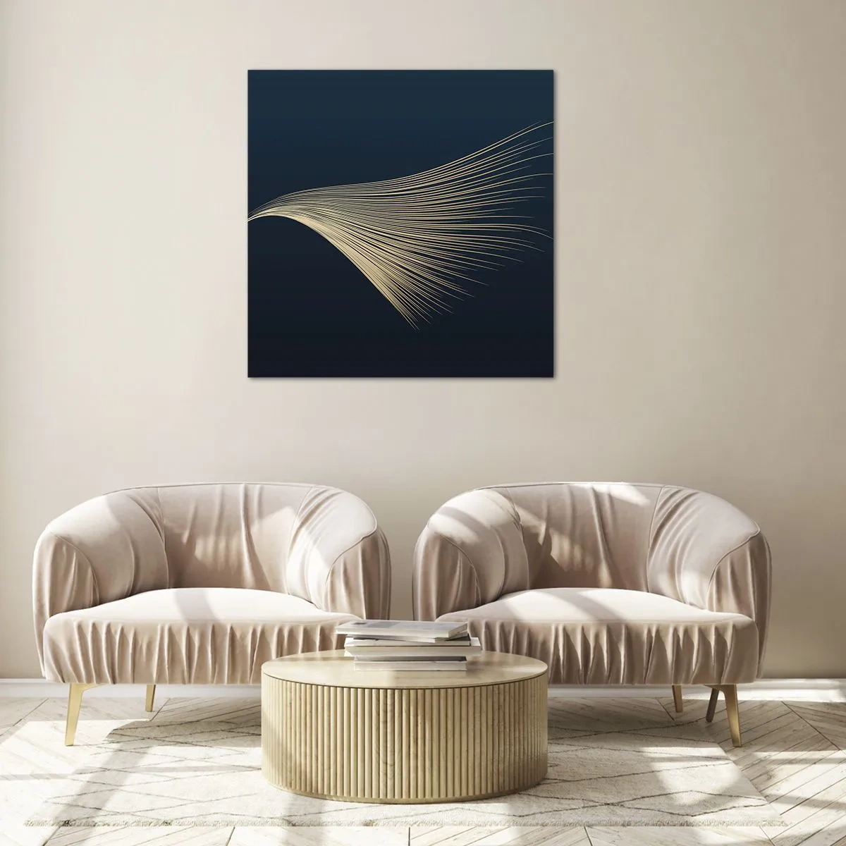 Obraz na skle - Jako andělské vlasy - 40x40 cm