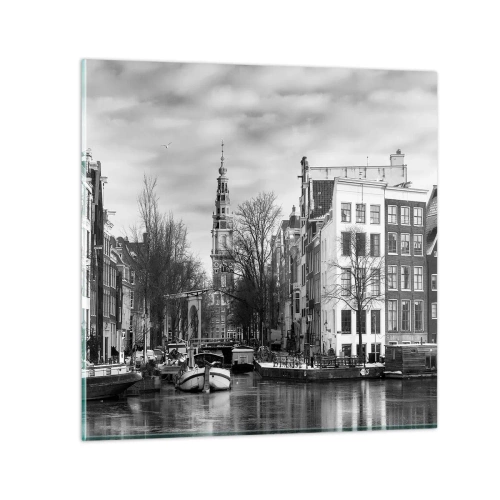 Obraz na skle - Amsterdamské vibrace - 30x30 cm