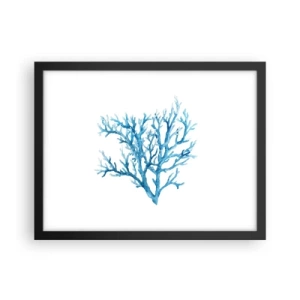 Plakát v černém rámu - Mořský filigrán - 40x30 cm