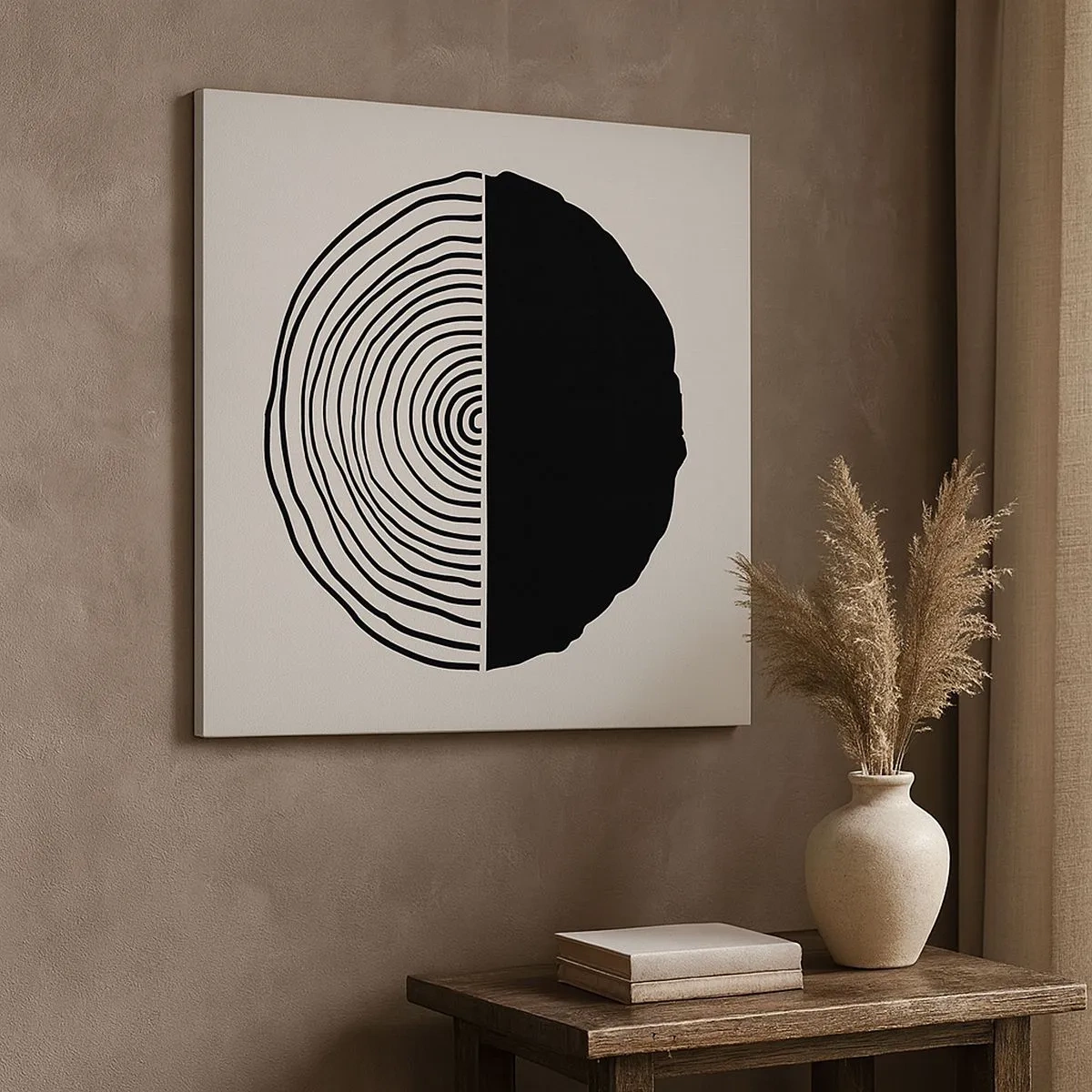 Obraz na plátně - Půl na půl - 30x30 cm