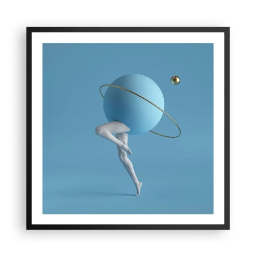 Plakát v černém rámu - Šílenství planet - 60x60 cm
