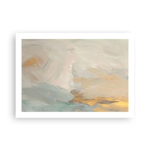 Plakát - Abstrakce – krajina něhy - 70x50 cm