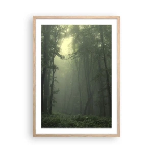 Plakát v rámu světlý dub - Než se probudí - 50x70 cm