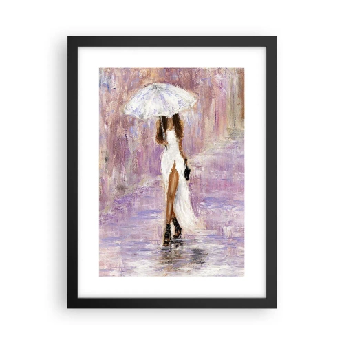 Plakát v černém rámu - V liliovém dešti - 30x40 cm