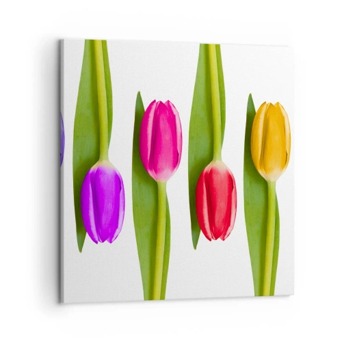 Obraz na plátně - Duhová kompozice - 50x50 cm