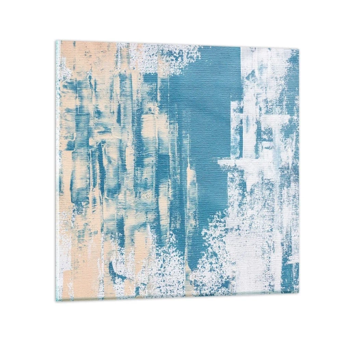 Obraz na skle - Přes rampouch - 70x70 cm