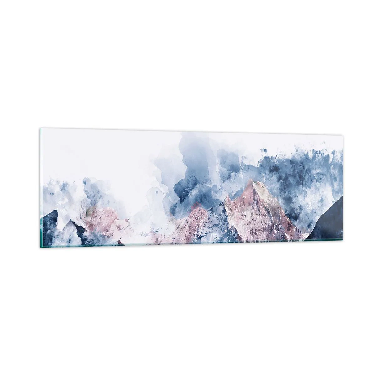 Obraz na skle - To jsou vrcholy! - 90x30 cm