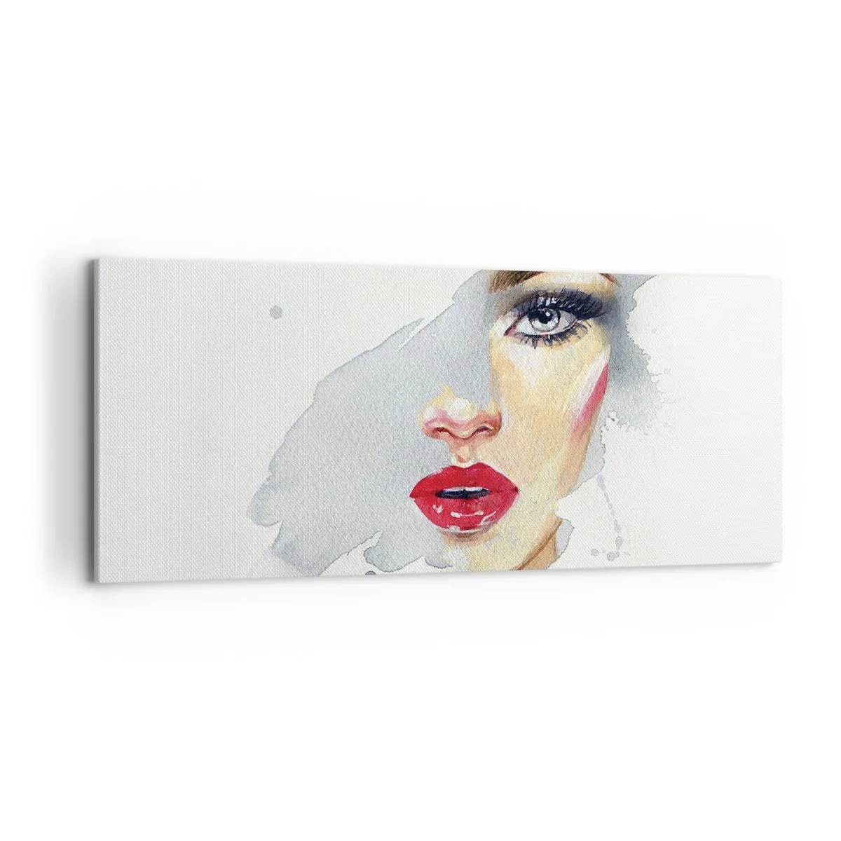 Obraz na plátně - Odraz v kapce vody - 100x40 cm