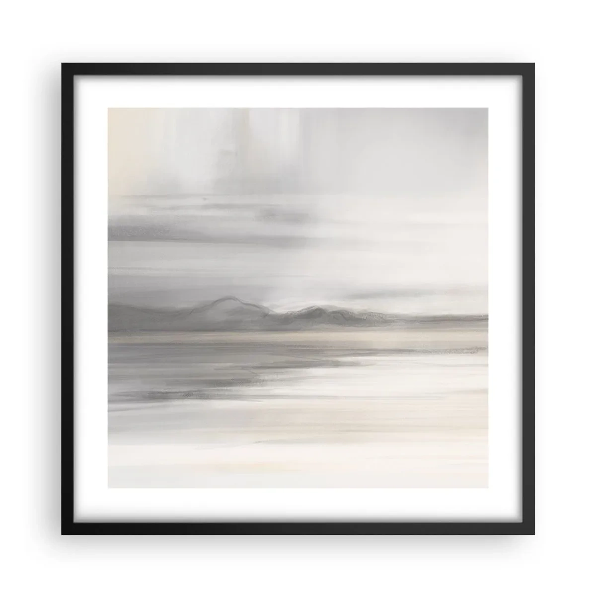 Plakát v černém rámu - Zamyšlená dálka - 50x50 cm