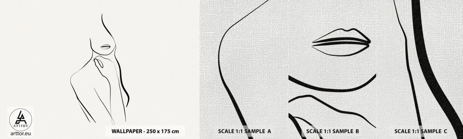 Vzor Fototapety Premium Canvas - Vlna melancholie - Abstrakce, ženské tělo, Grafika - 100x30 cm