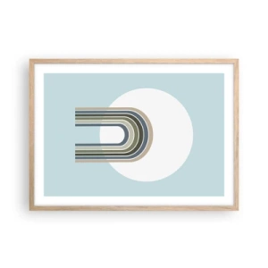 Plakát v rámu světlý dub - Neodolatelná přitažlivost - 70x50 cm