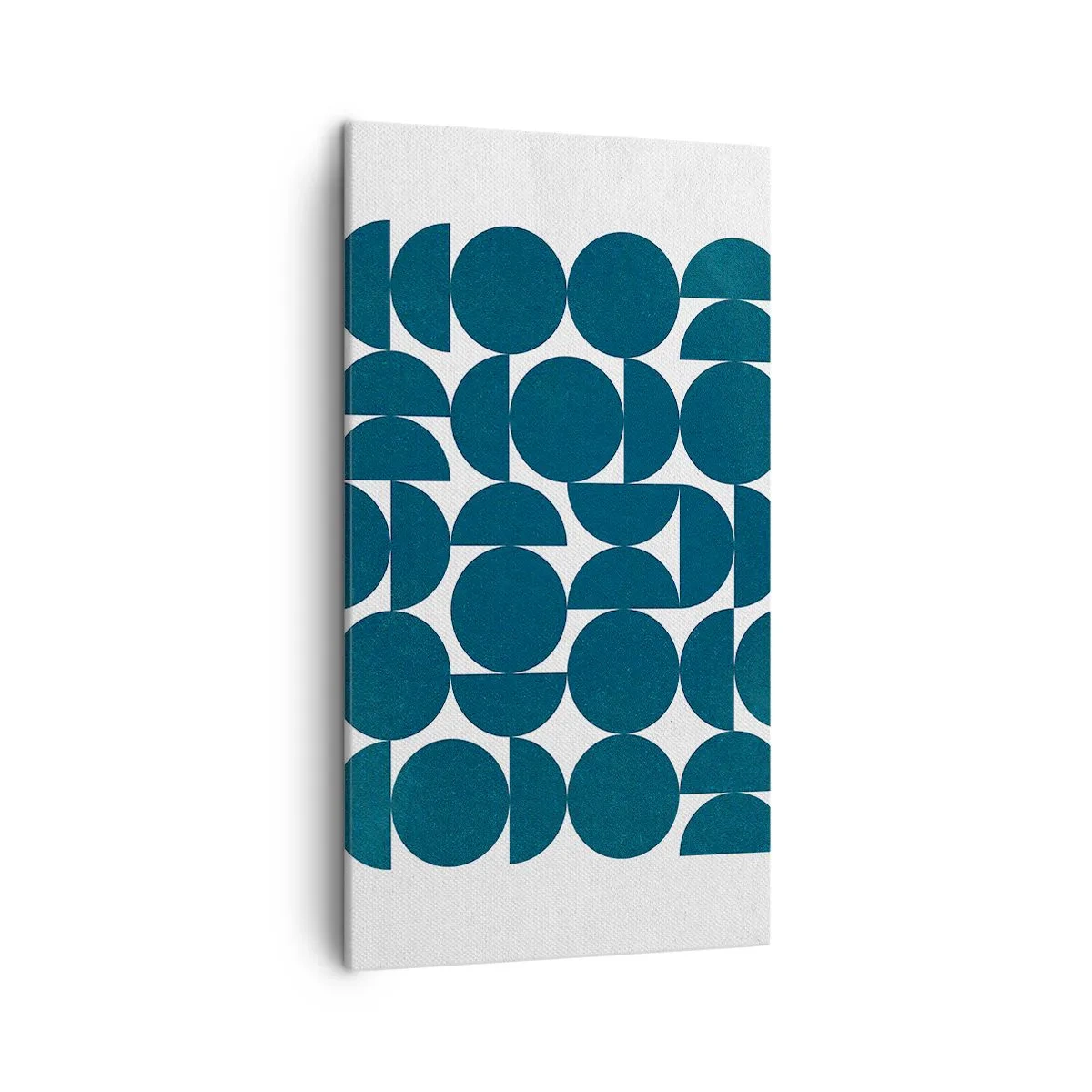 Obraz na plátně - Kruhy a půlkruhy - 45x80 cm