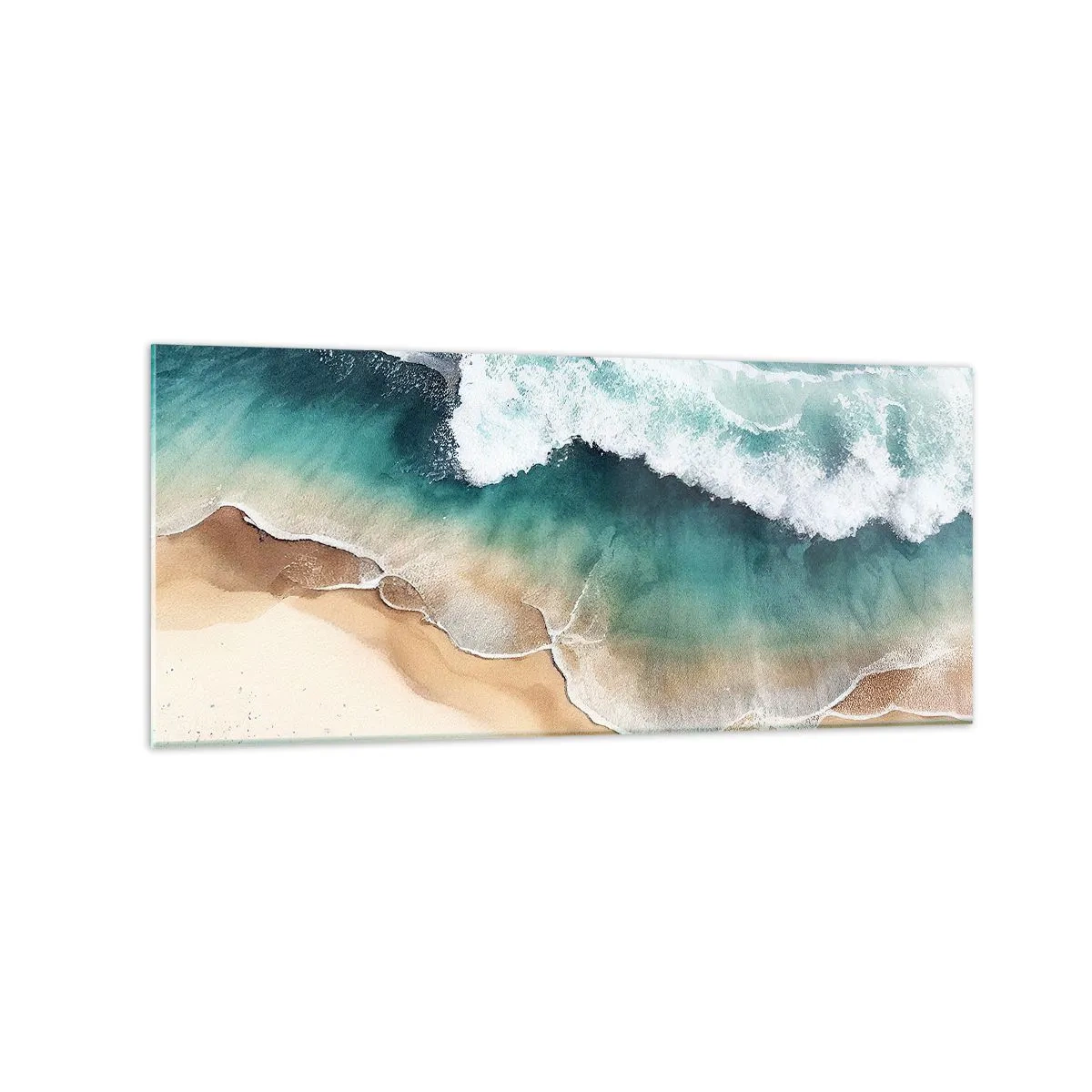 Obraz na skle - Odvěké setkání - 120x50 cm