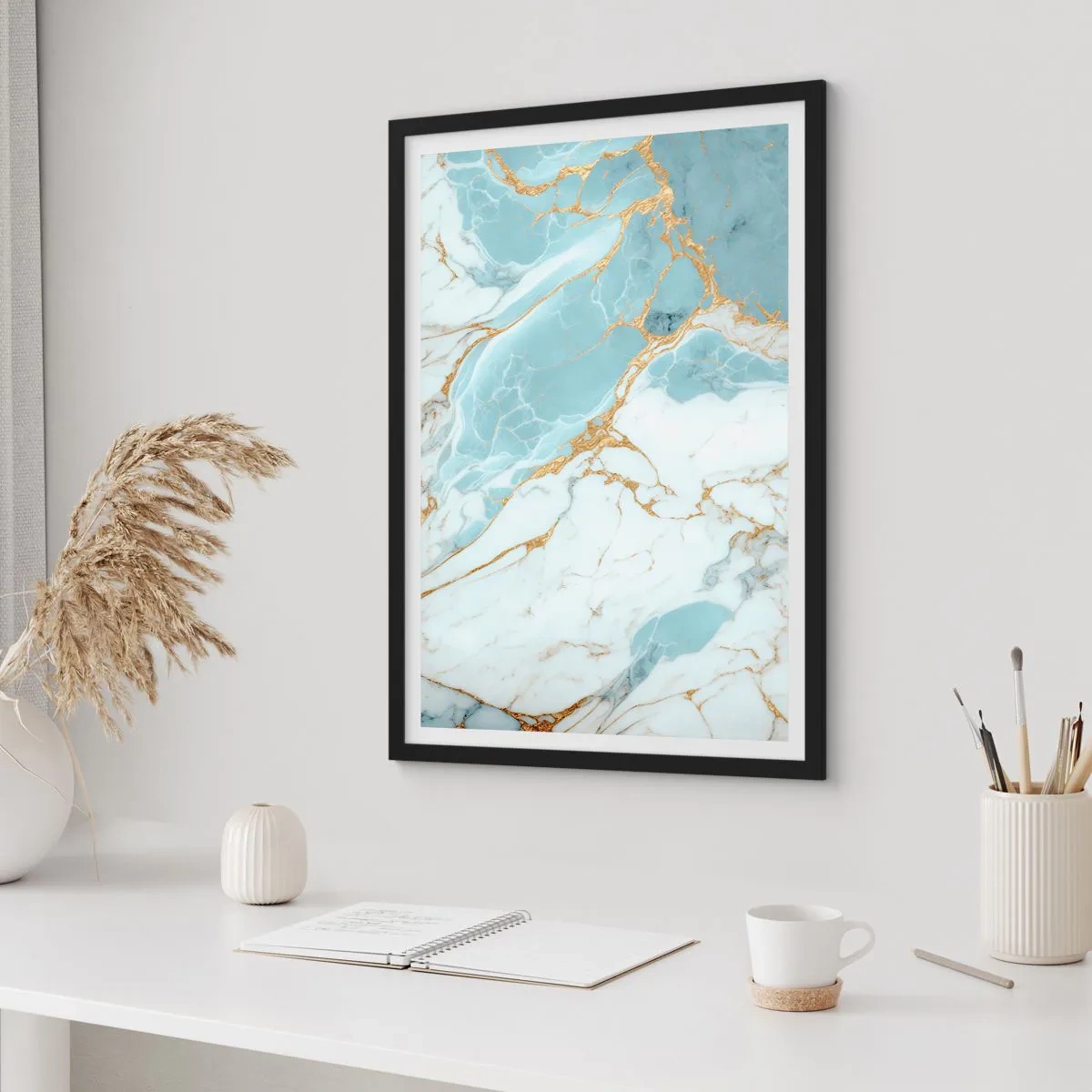 Plakát v černém rámu - Bohatství kamene - 70x100 cm