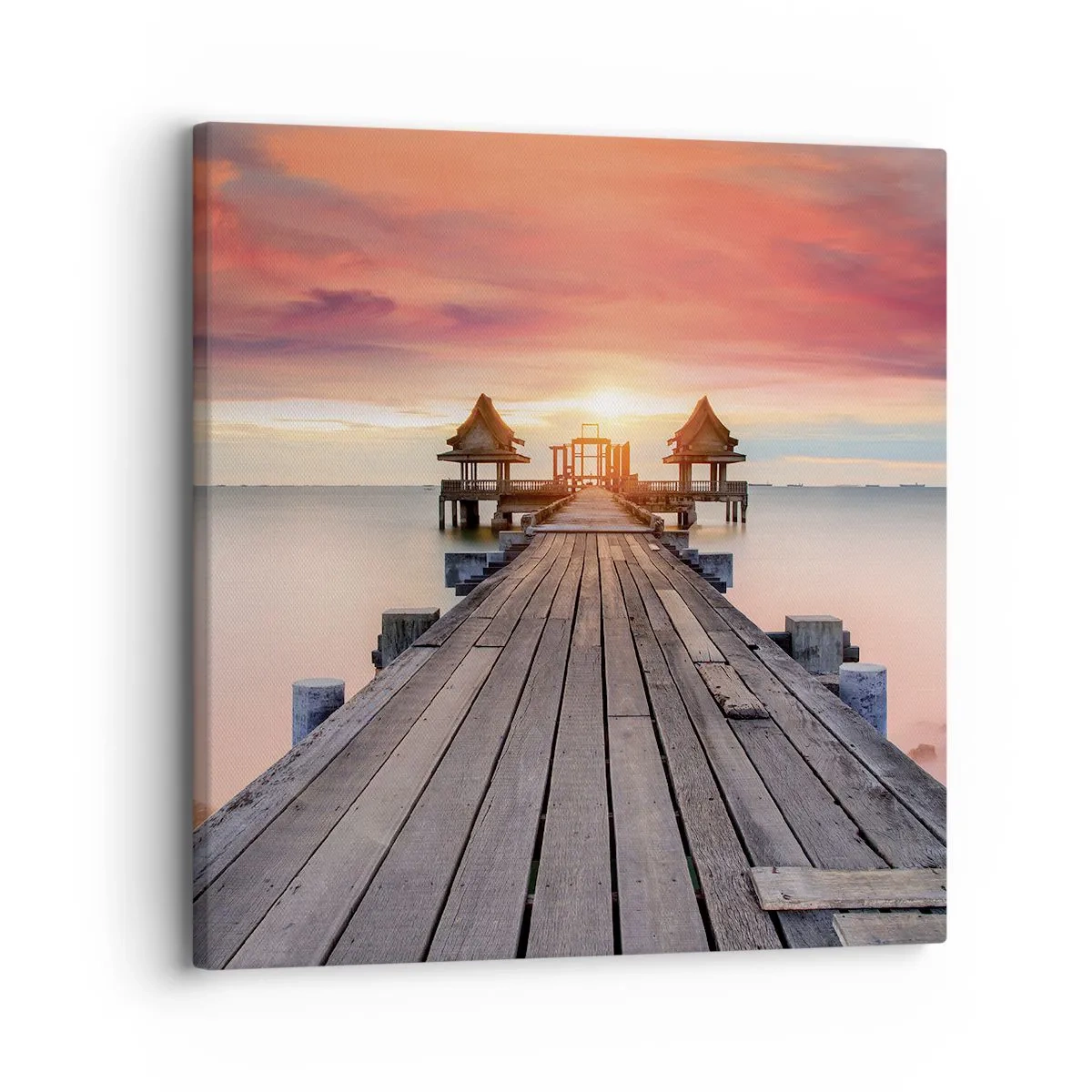 Obraz na plátně - Západ na východě - 30x30 cm