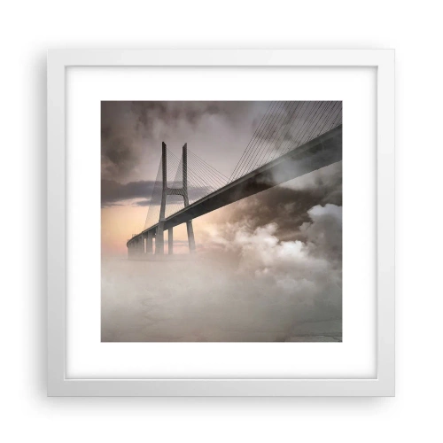 Plakát v bílém rámu - U řeky, která není - 30x30 cm