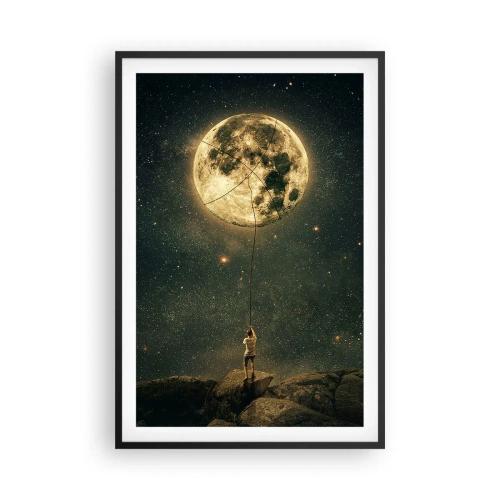 Plakát v černém rámu - Kluk, který ukradl měsíc - 61x91 cm